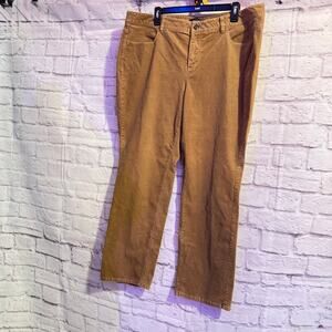 TALBOTS TAN CORDS SZ 18 WP - cozy and comfortable